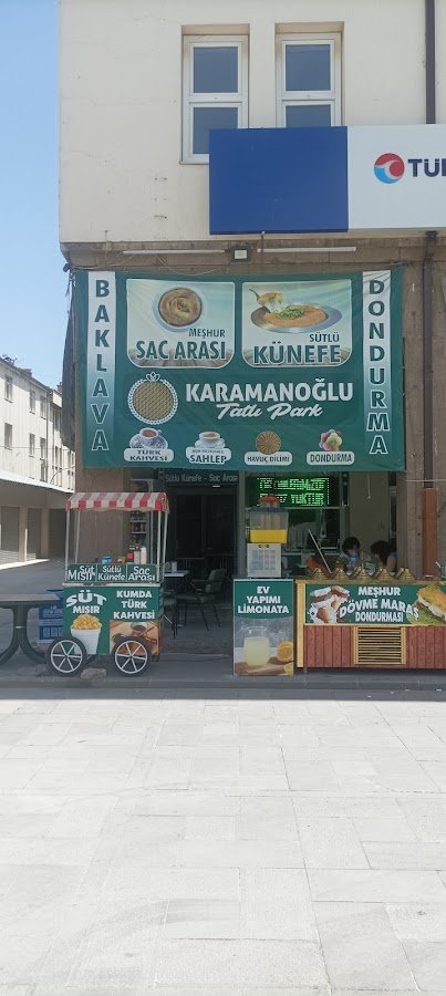 Sac Arası Künefe Baklava Karamanoglu Tatlıpark Dondurma Salep