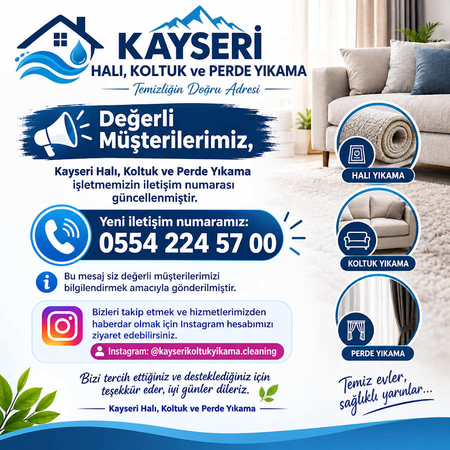 Kayseri Koltuk Yikama Cleaning