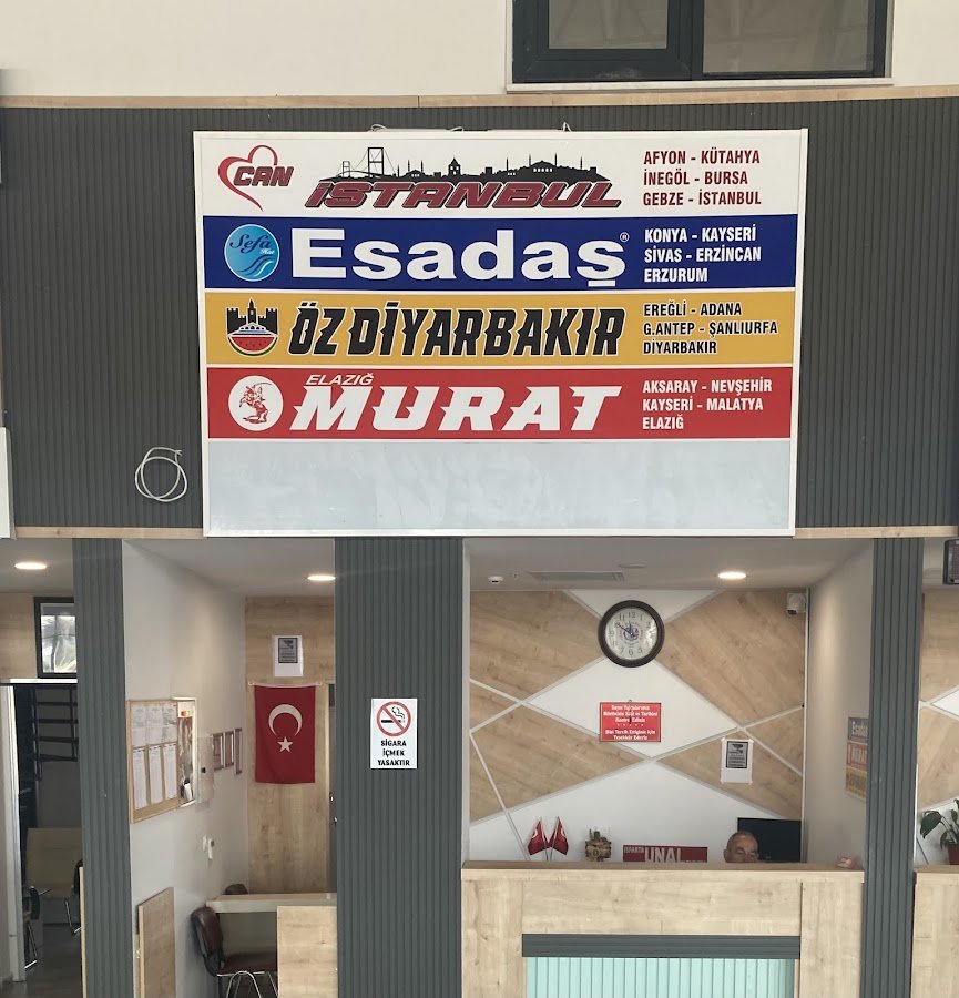 Isparta Esadaş ,Öz Diyarbakır ,Elazığ Murat Turizm ,