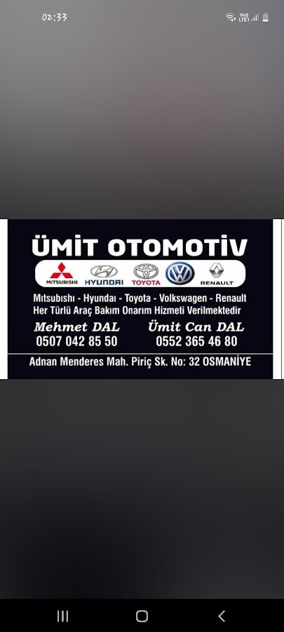 Ümit Otomotiv Osmaniye