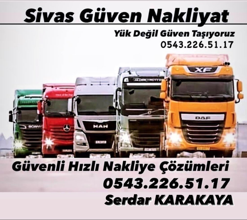 && Sivas Güven Nakliyat && ..... Yük ve Eşya Taşımacılığı