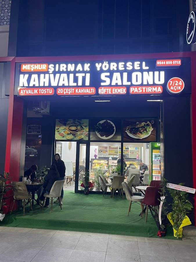 Şırnak Yöresel Kahvaltı Salonu