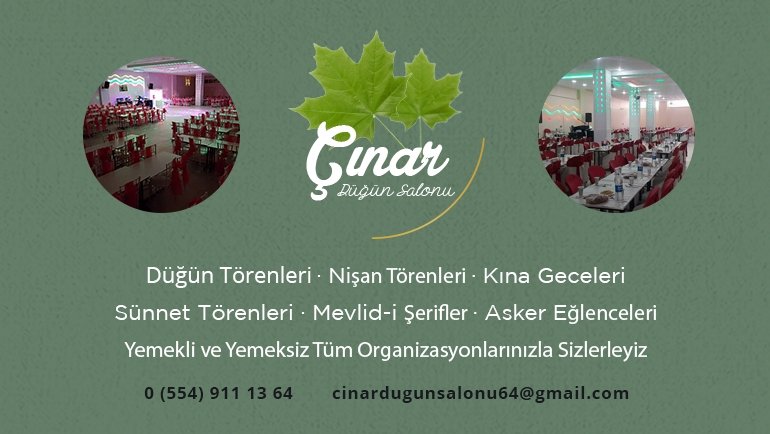 Çınar Düğün Salonu