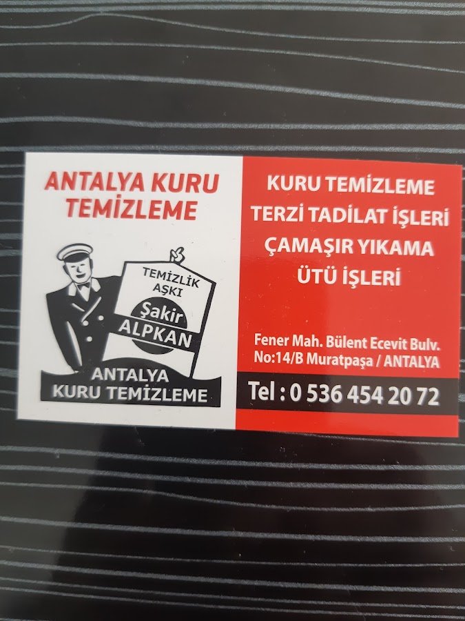 Antalya Kuru Temizleme