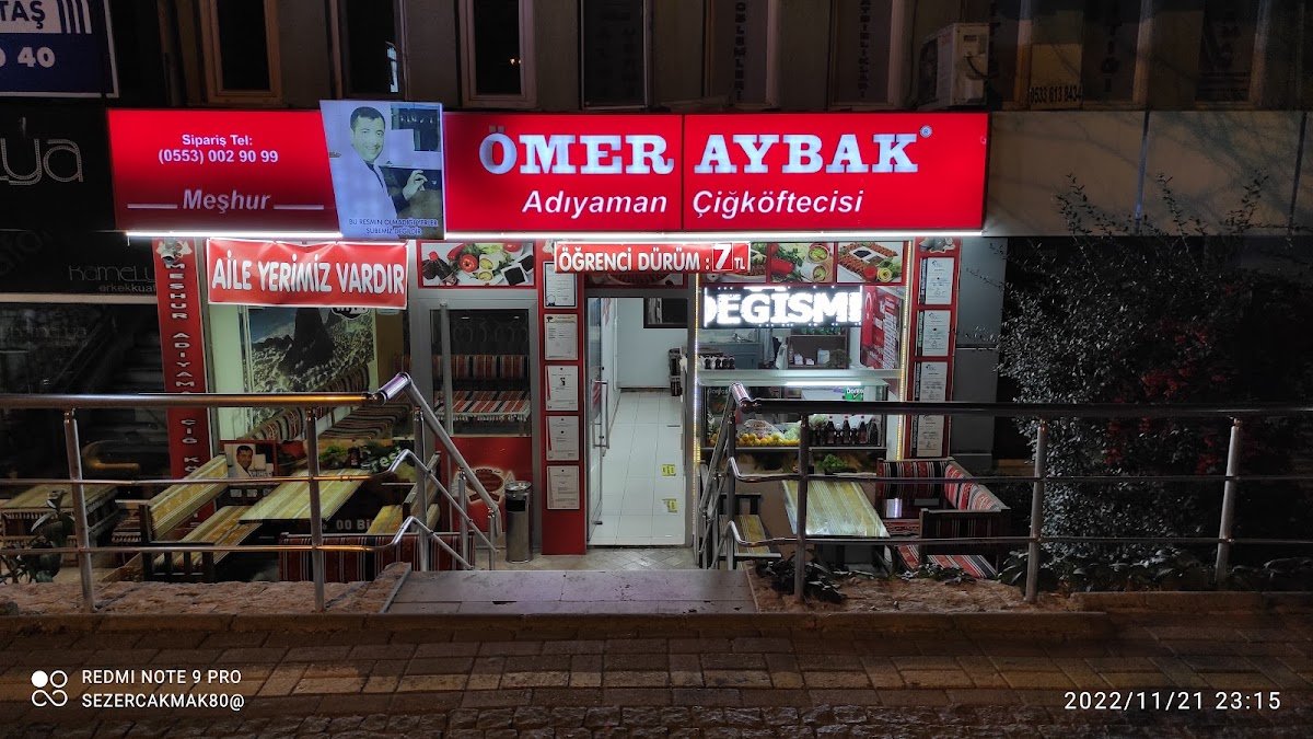 Afyon Yeşilyol Meşhur Adıyaman Çiğ Köftecisi Ömer Aybak