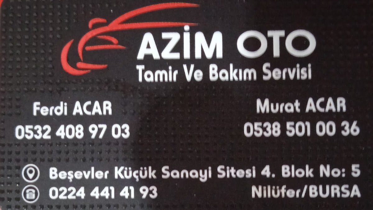 Azim Oto Tamir ve Bakım Servisi