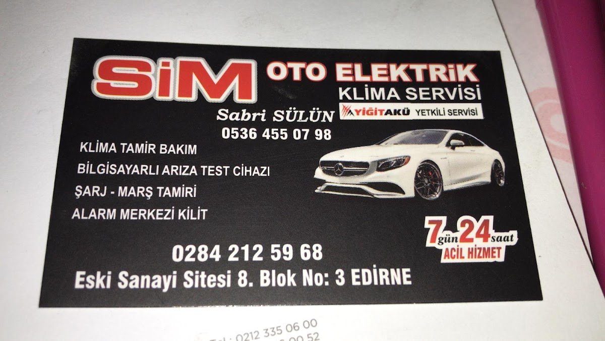 Sim Oto Elektrik ve Klima