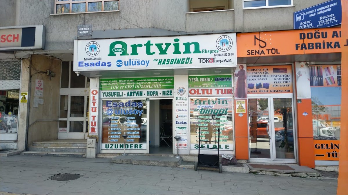 Yeşil Artvin Ekspres Erzurum Şubesi
