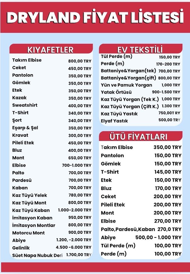 Dryland Kurutemizleme