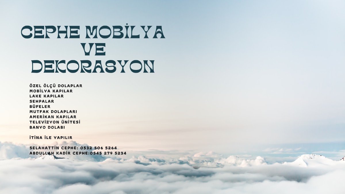 Cephe Mobilya ve Dekorasyon
