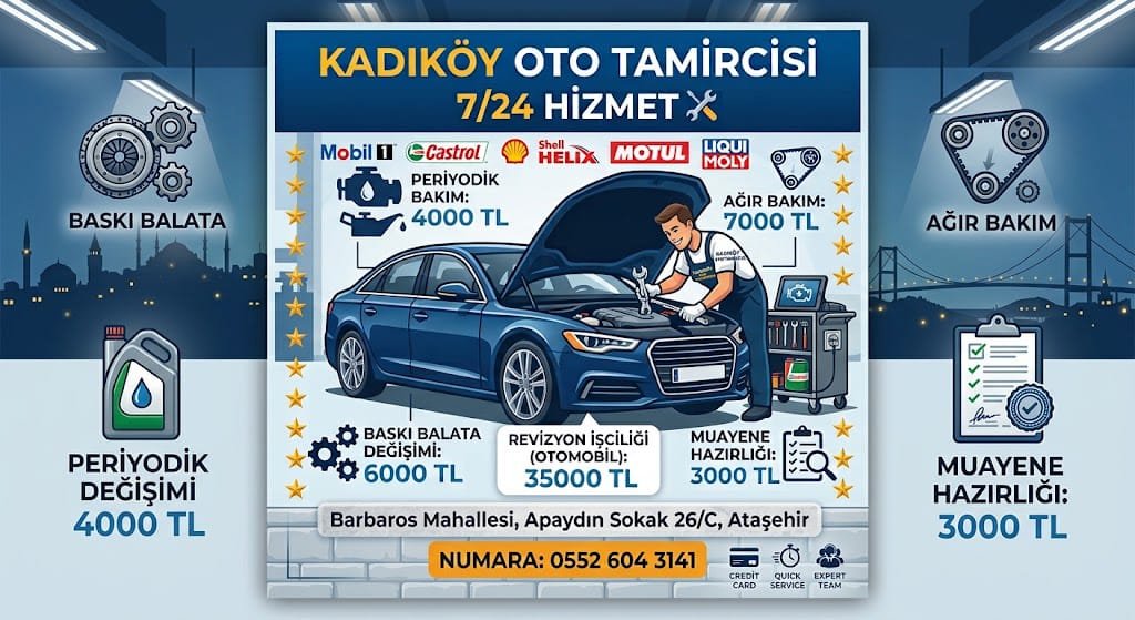 Kadıköy Oto Tamircisi 7 / 24
