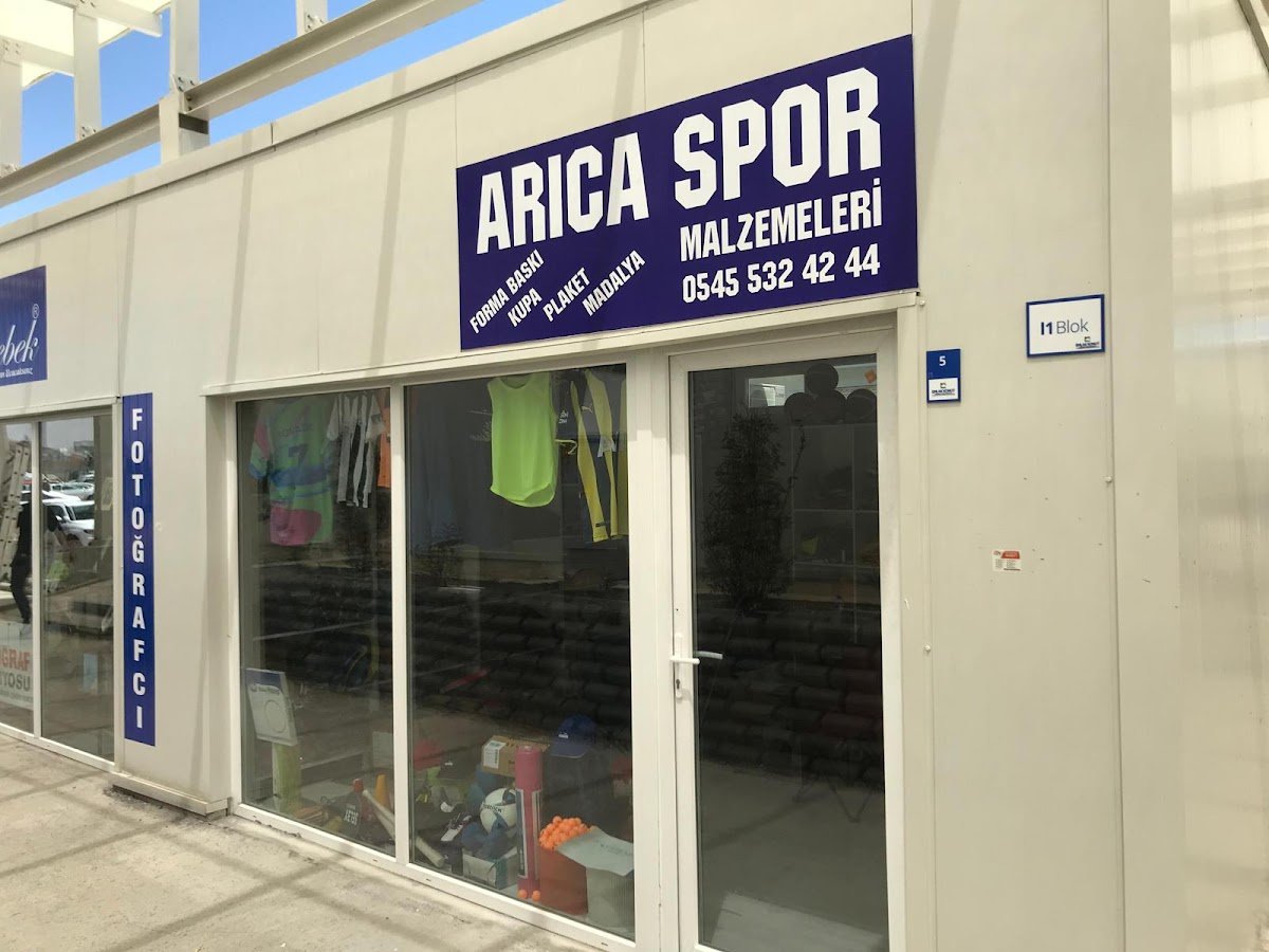 Arıca Spor Kupa Madalya Plaket Forma Baskı Top Tamiri ve Spor Malzemleri
