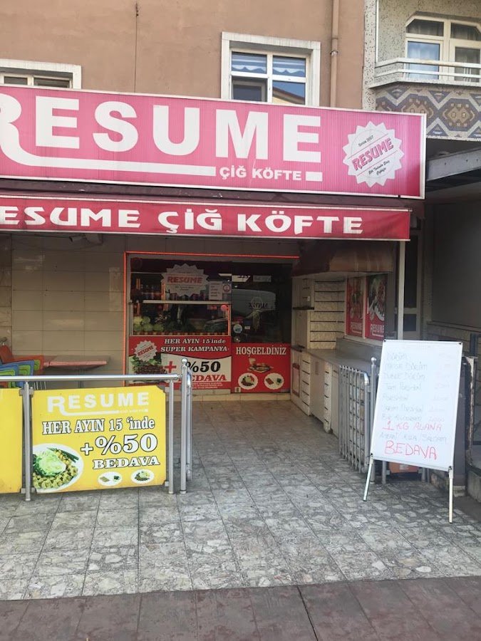 Resume Çiğ Köfte Akyazı