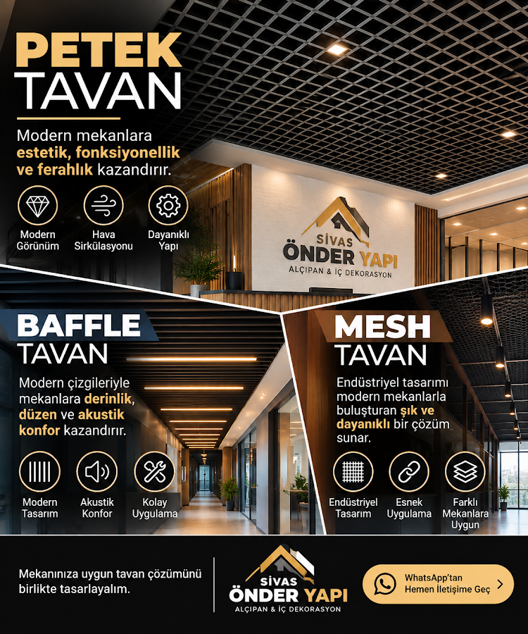 Sivas Önder Yapı Asma Tavan ve Dekorasyon